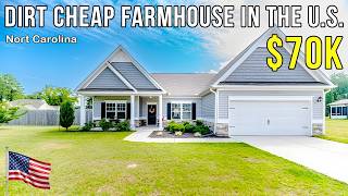 6 Dirt Cheap Farmhouses in North Carolina With Land - Hidden Real Estate Treasures!