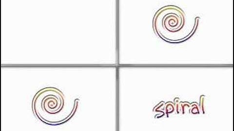 Shapes - cube and spiral