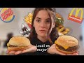 COMPARO MUCHA COMIDA RAPIDA *burguer vs mc donalds*