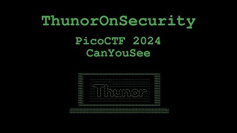 CanYouSee Challenge from picoCTF 2024 (Forensics)