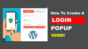 How To Create A Login Popup Form In WordPress | Hindi