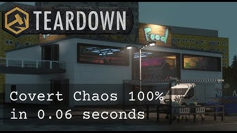 Teardown: Covert Chaos 100% in 0.06 seconds