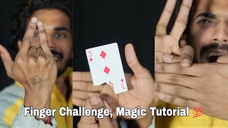 YouTube Challenge | Finger Challenge | Magic Tricks | Finger Magic | Magic | Challenge #AnujTutter