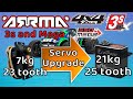 Arrma 3smega servo upgrade vorteks granite big rock typhon senton 23t spektrum  25t ecoboost