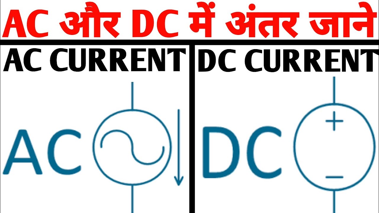 AC and DC current explained in hindi | Difference between AC and DC ...