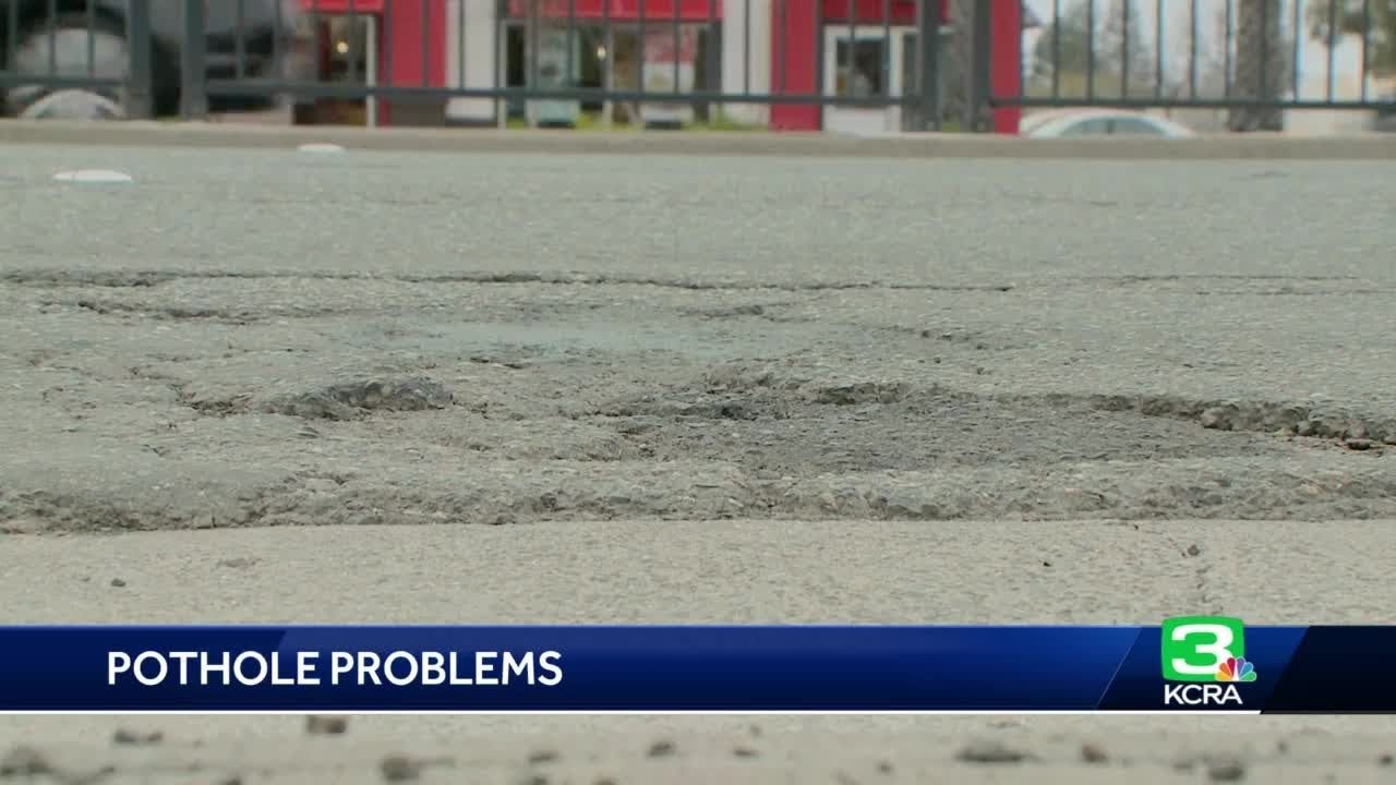 Business owners say Watt Avenue has a pothole problem - YouTube