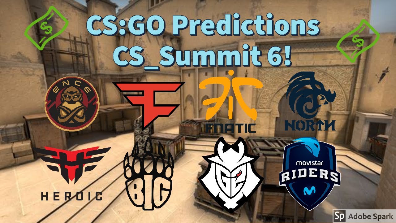 CS Summit 6 Fnatic vs. G2, Faze vs. Big, Ence vs. Heroic, North vs Movistar Riders!