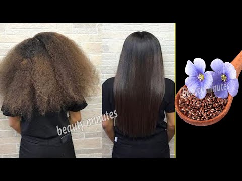 Natural keratin to straighten curly hair and make it like silk