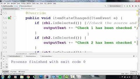 Item Listener Basics