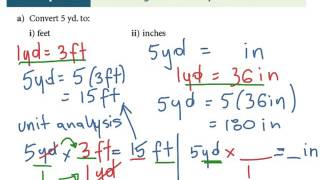 Lesson 1.1 Imperial Units of Measure: Math 10C