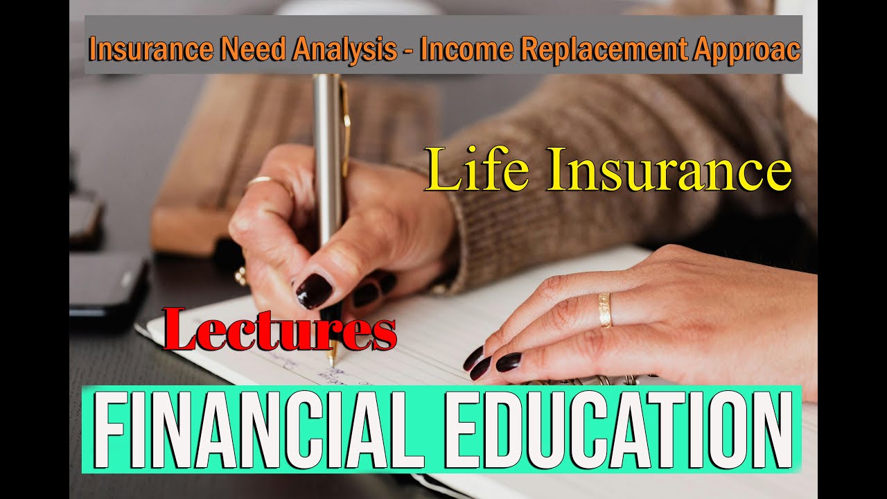 Insurance Need Analysis Income Replacement Approach Life Insurance Financial education video lessons