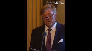 Netherlands king extends special welcome to Trump in speech to NATO leaders