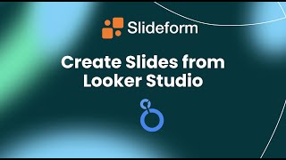 Create Slides from Looker Studio with AI