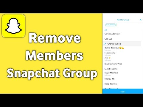 How To Remove Members from Snapchat Group.