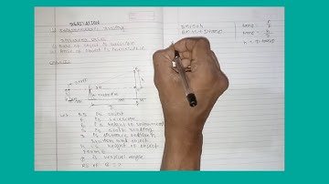 Distance formula  when the instrument axis at the same level and base of the object accessible.