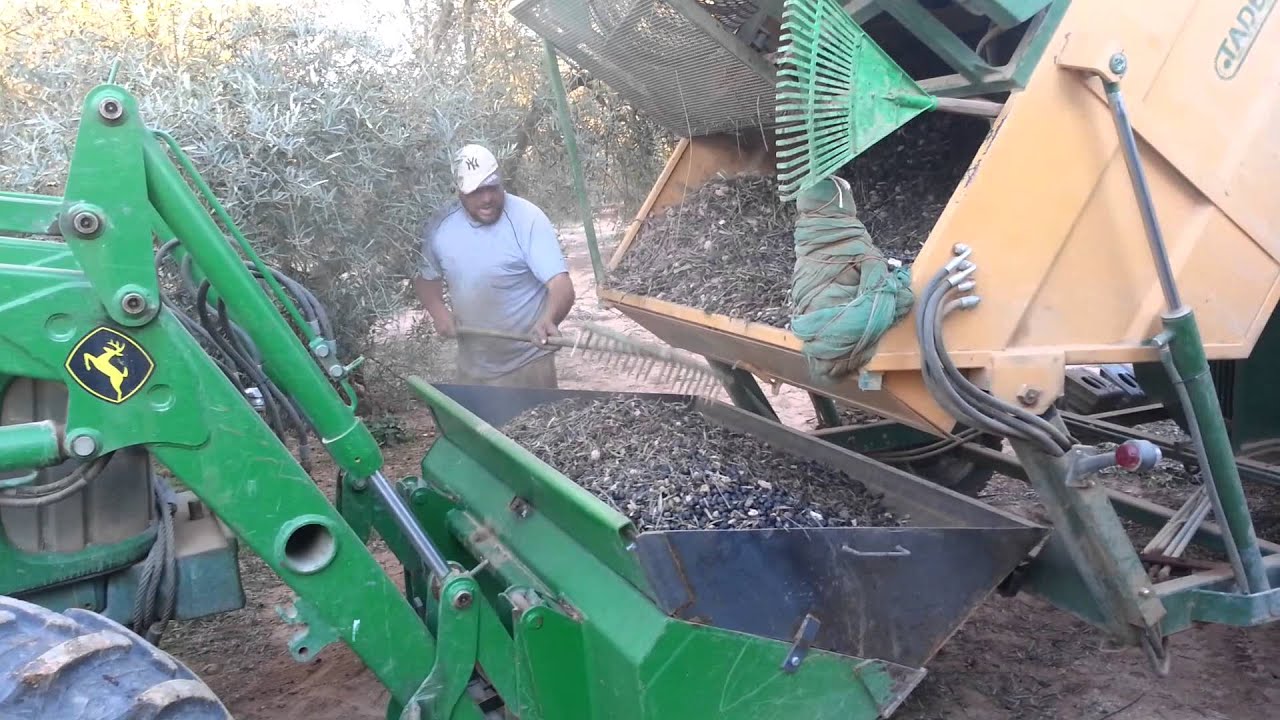 CAMPOARIZA 2014. Descargando la aspiradora tadel a la pala.