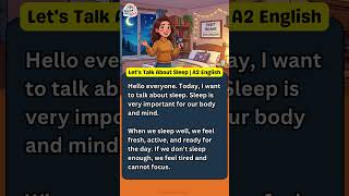 The Importance of Sleep #airplane #cabincrew #vocabulary #englishpractice #ielts #education