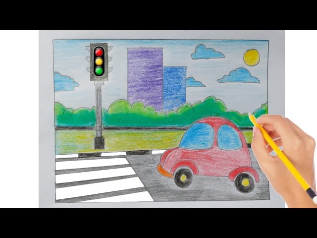 21,025 Road Safety Drawing Images, Stock Photos, 3D objects, & Vectors |  Shutterstock