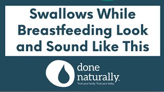 Swallows While Breastfeeding Look And Sound Like This