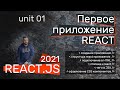 React.js. Создание первого приложения, структура react приложения, основы JSX, оформление CSS