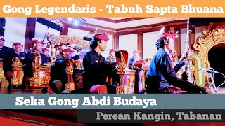 TABUH SAPTA BHUANA. SEKA GONG ABDI BUDAYA, PEREAN KANGIN. DUTA KAB. TABANAN PKB 2022.