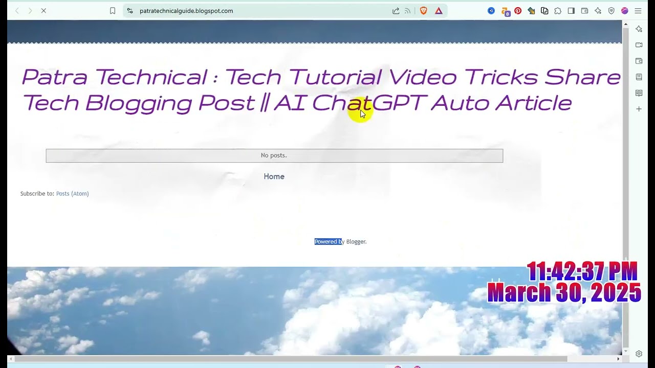 Blogspot Tubes : Blogging Challenge Tutorial Video 03 {Permanently Removed Powered by Blogger}