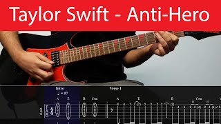 Taylor Swift - Anti-Hero Guitar Cover With Tabs