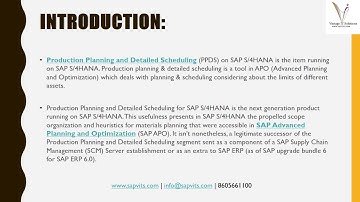 SAP PPDS Video | SAP S4 HANA PPDS Video