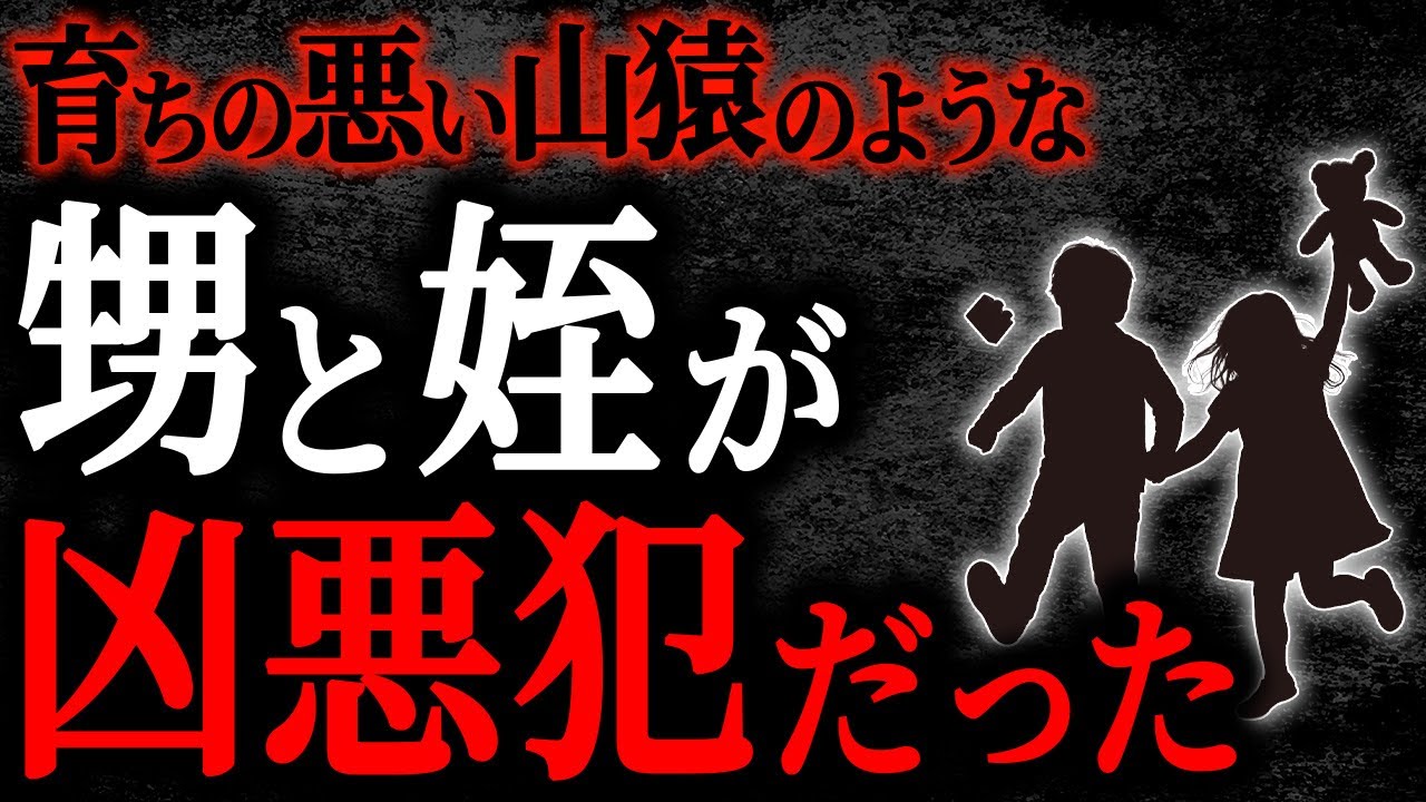 【2chヒトコワ】育ちの悪い山猿のような甥と姪が凶悪犯だった【人怖】