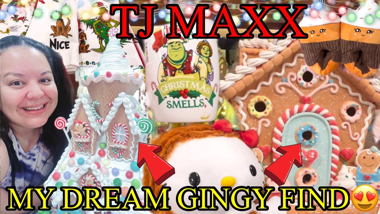 MY GINGY DREAMS CAME TRUE!🥰 TJ MAXX POPULAR CHRISTMAS FINDS!🎄