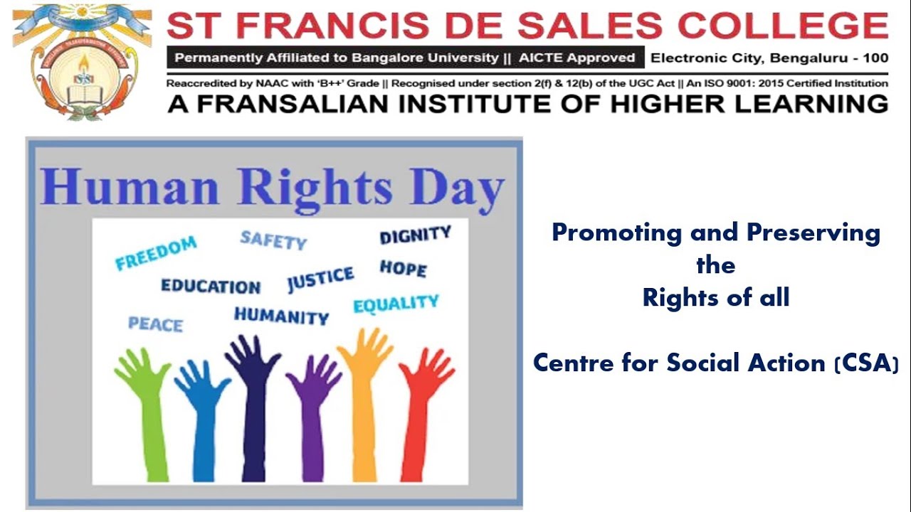 Human Rights 2021 - Documentary by SFS College Students