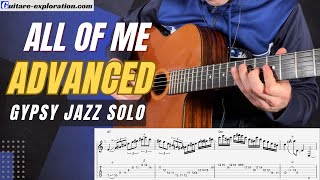 Video thumbnail of "ALL OF ME Advanced GYPSY JAZZ Solo"