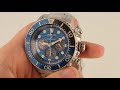 NEW Seiko Prospex Save The Ocean Diver's Solar Chronograph Watch SSC741P1 - Close Up