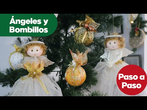 Video: Decoración De árbol De Navidad De Arte Popular De Bricolaje