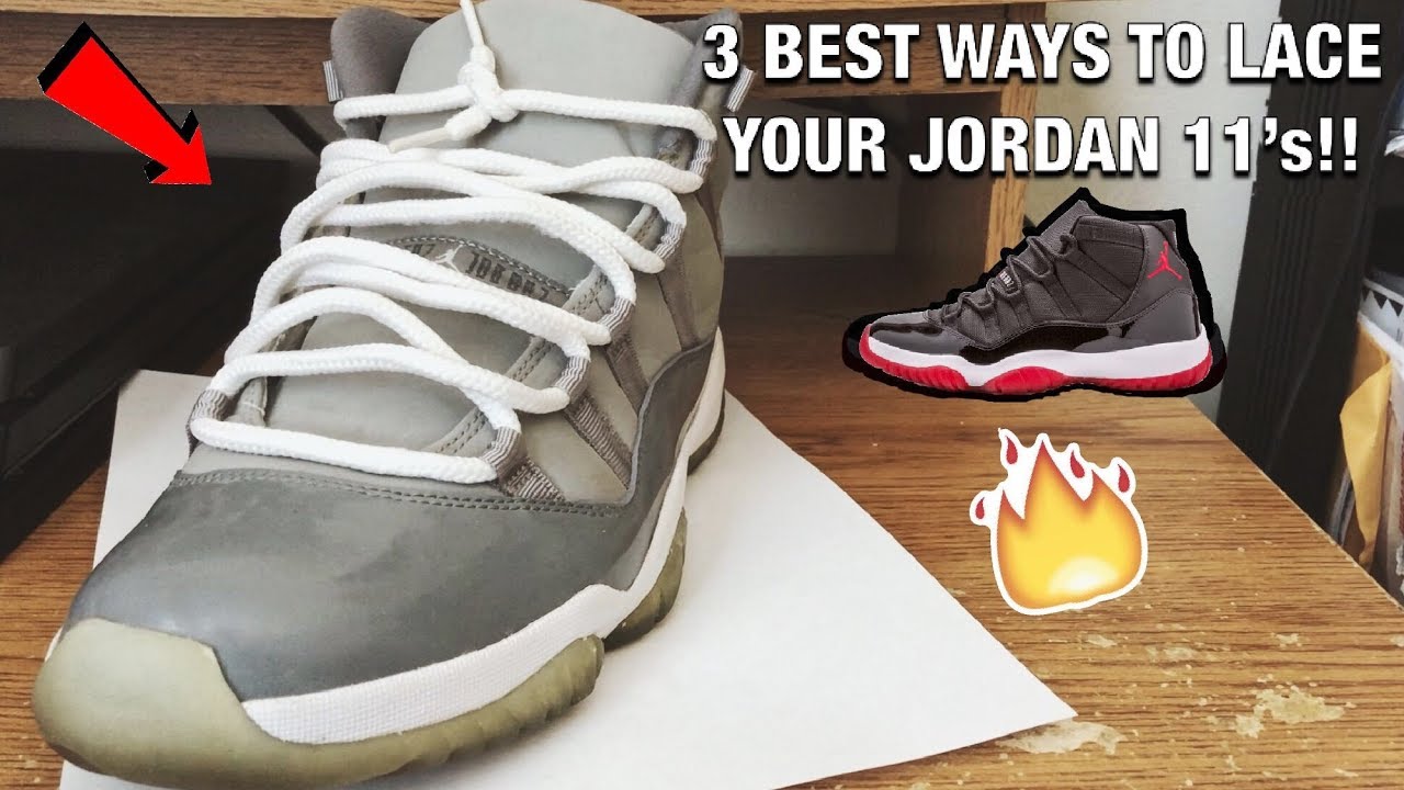 how to lace jordan 11s low