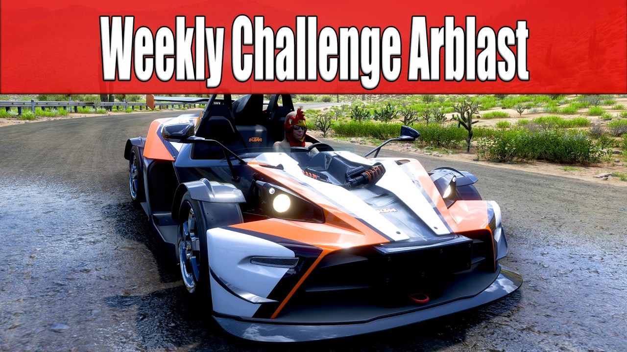 Forza Horizon 5 Weekly Challenge Arblast - 2013 KTM X-Bow R - YouTube