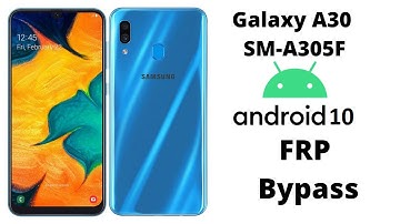 Samsung Galaxy A30 SM-A305F Android 10 FRP Bypass Done | app not installed and finger not added fix