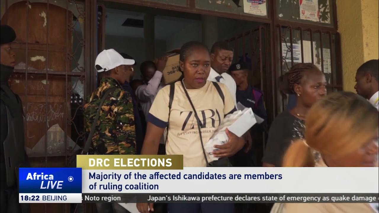 DR Congo cancels votes of candidates accused of fraud, violence