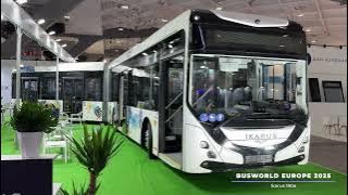 Ikarus 180e (2025) – New Electric Bus Generation | Busworld Europe 2025 Brussels