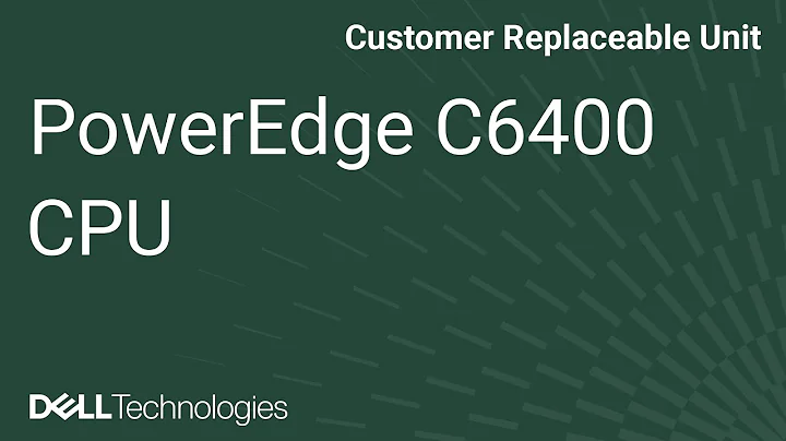 Dell  PowerEdge C6400: Remove/Install CPU-F