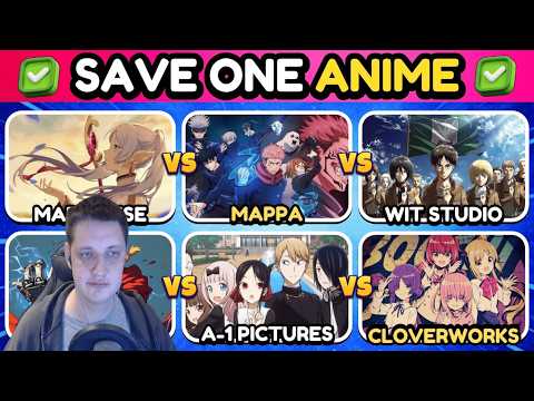SAVE ONE ANIME ✅ | Studios Battle 🎥🕹️ | Anime Quiz 🔥 | Реакция​