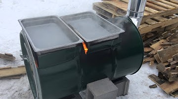 Sap evaporator from a 55 gallon drum.
