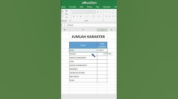 Tips excel - Cari jumlah huruf #shorts