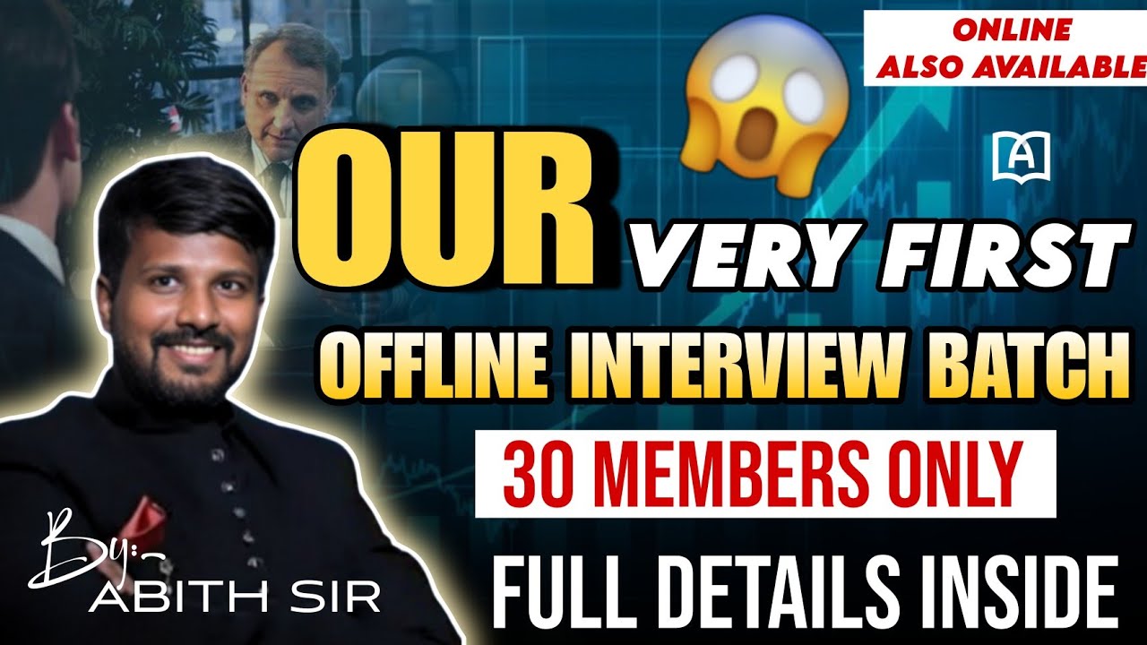 OUR VERY FIRST OFFLINE INTERVIEW BATCH !!! DETAILS INSIDE - YouTube