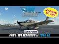   tuto  flight simulator 2020  justflight pa28161 warrior ii tuto et test fr