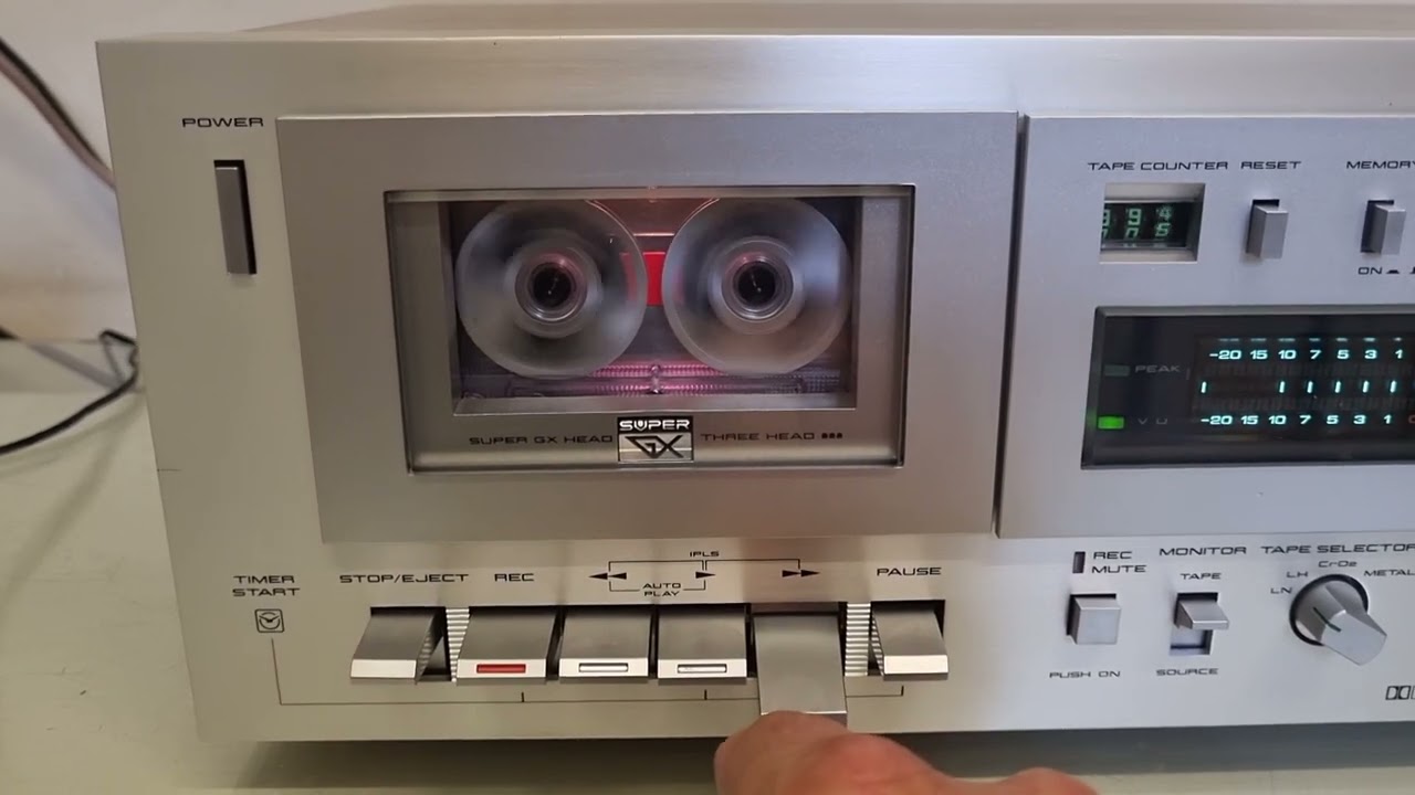 B91 AKAI GX-M50 ステレオ カセットデッキ アカイ AKAI GX M50 DEMO - YouTube