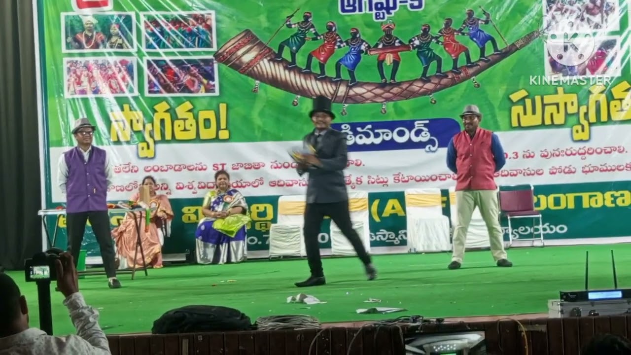 Magic show//Mesram Raju// indigenous peoples day at Hyderabad// harihara kala bhavan