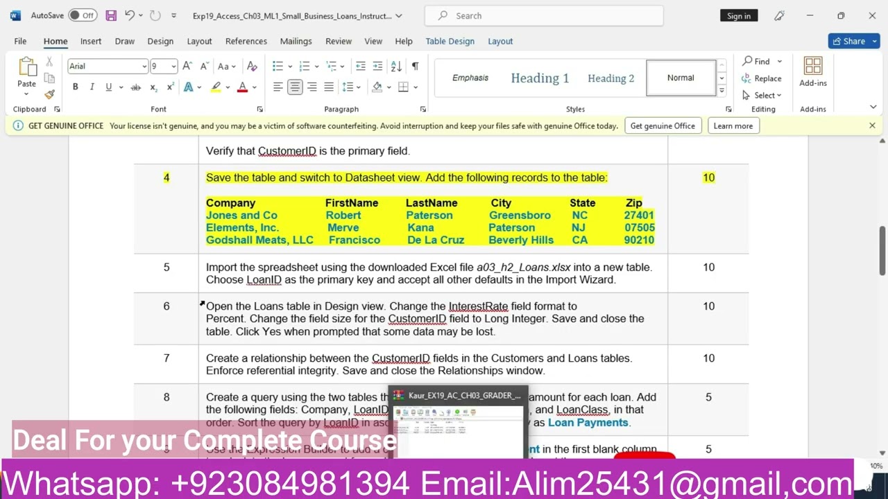 Exp19_Access_Ch03_ML1 - Small Business Loans 1.1 | Exp19 Access Ch03 ML1 - Small Business Loans 1.1