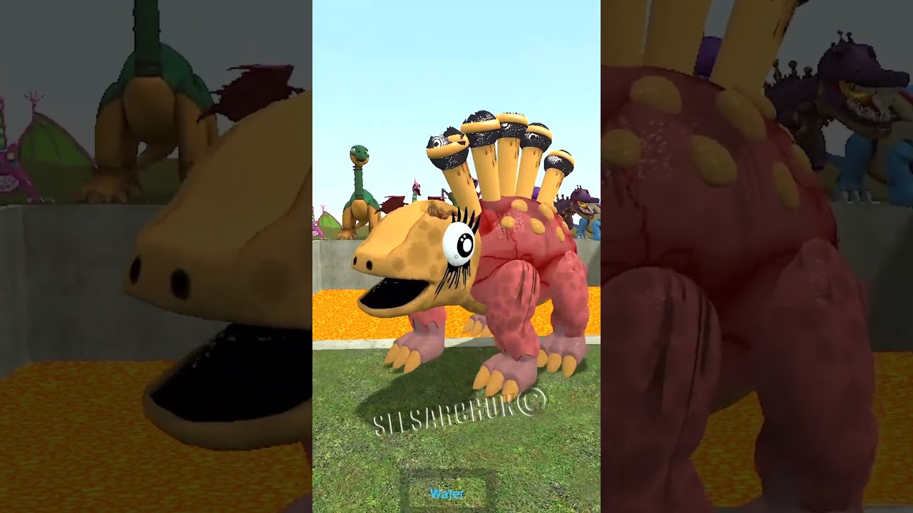 NEW HYLOSAURUS STEGOSAURUS MARACA RAPTORS DINO TOYS POPPY PLAYTIME 4 WATER TRANSFORMATION in Gmod !