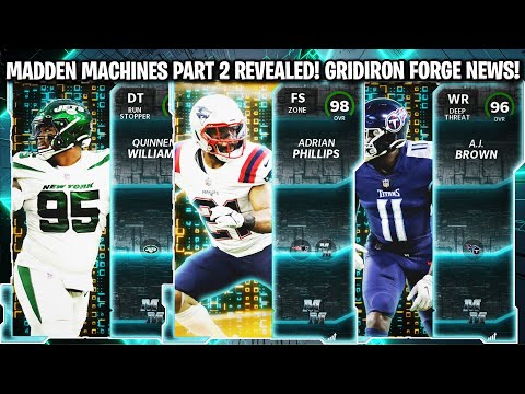 MADDEN MACHINES PART 2 REVEALED! GRIDIRON FORGE NEWS! | MADDEN 22 ULTIMATE TEAM